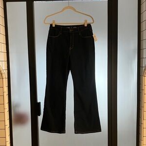 Old Navy Women's Dark Blue Flare Jeans-Short